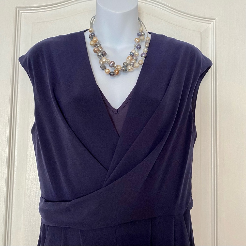 Sleeveless jersey jumpsuit